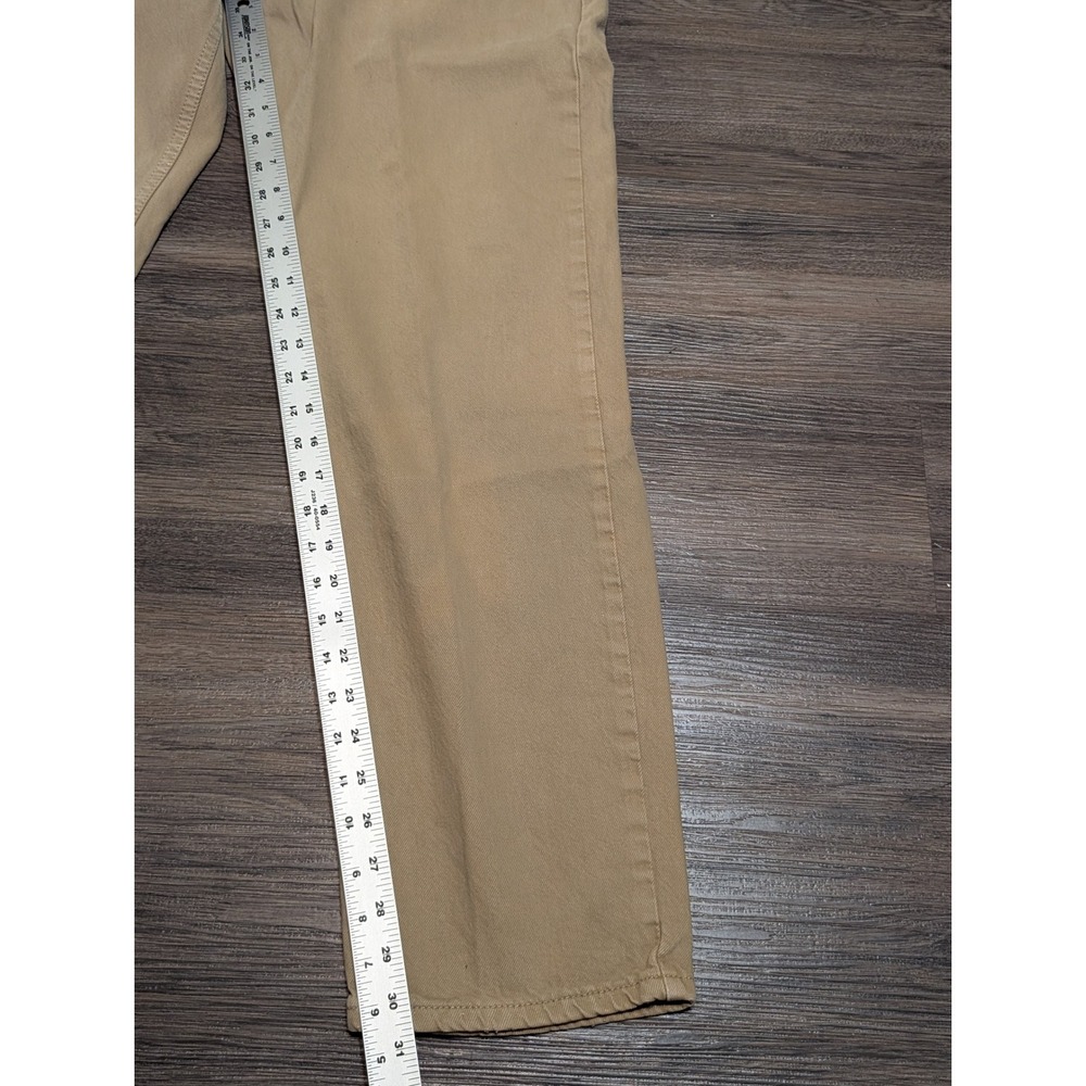 Vintage‎ Levis 550 Relaxed Fit Jeans Mens 34x32 Tan Khaki Denim Made in USA 90s - Picture 2 of 9
